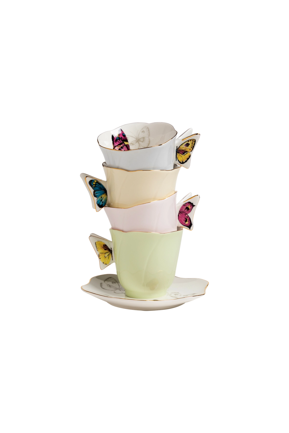 Tea Cup and Saucer Borboleta (4)