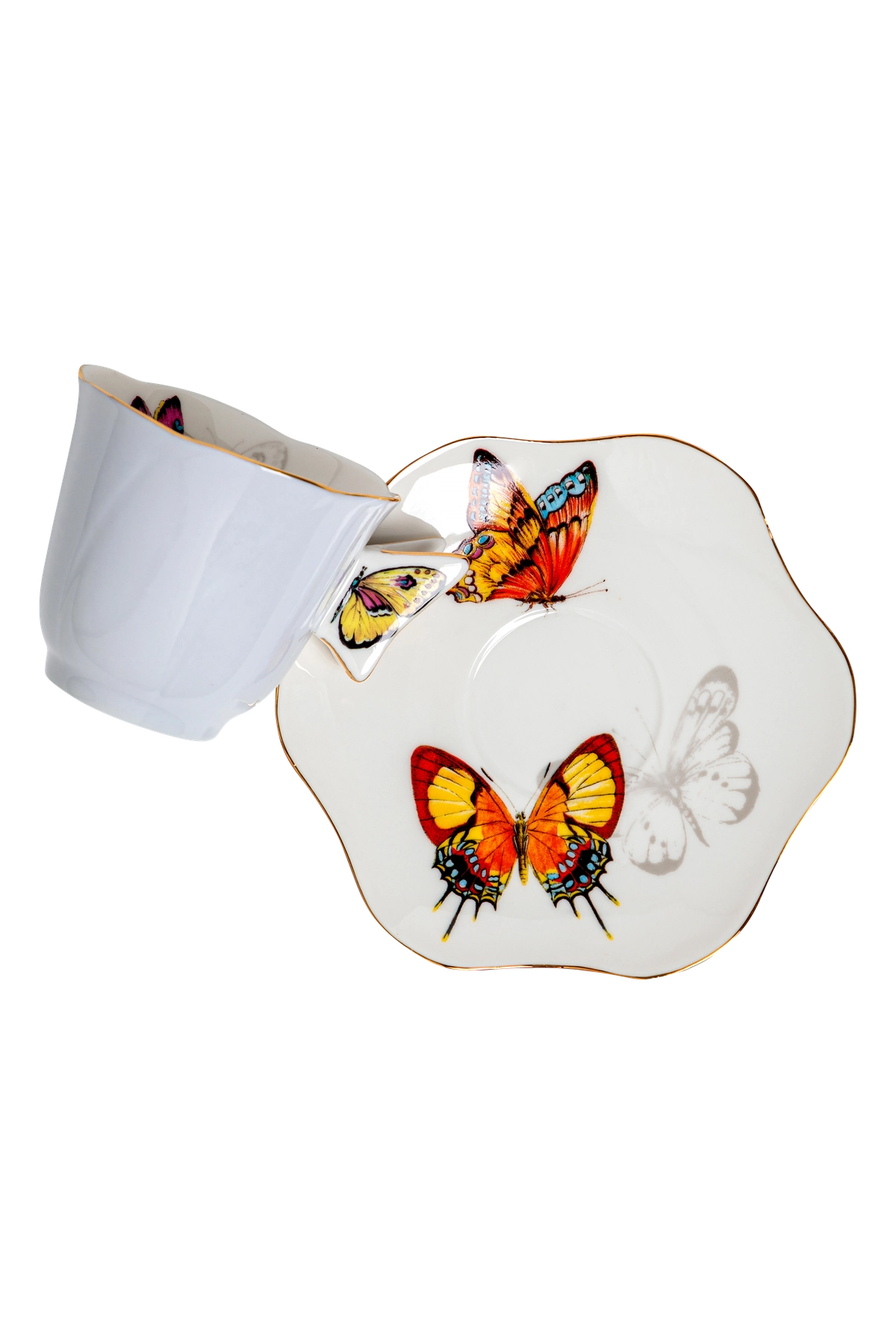 Tea Cup and Saucer Borboleta (4)