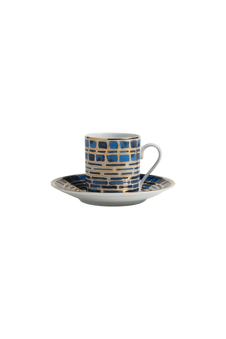 Espresso Cup and Saucer Jade Blue (set of 4)