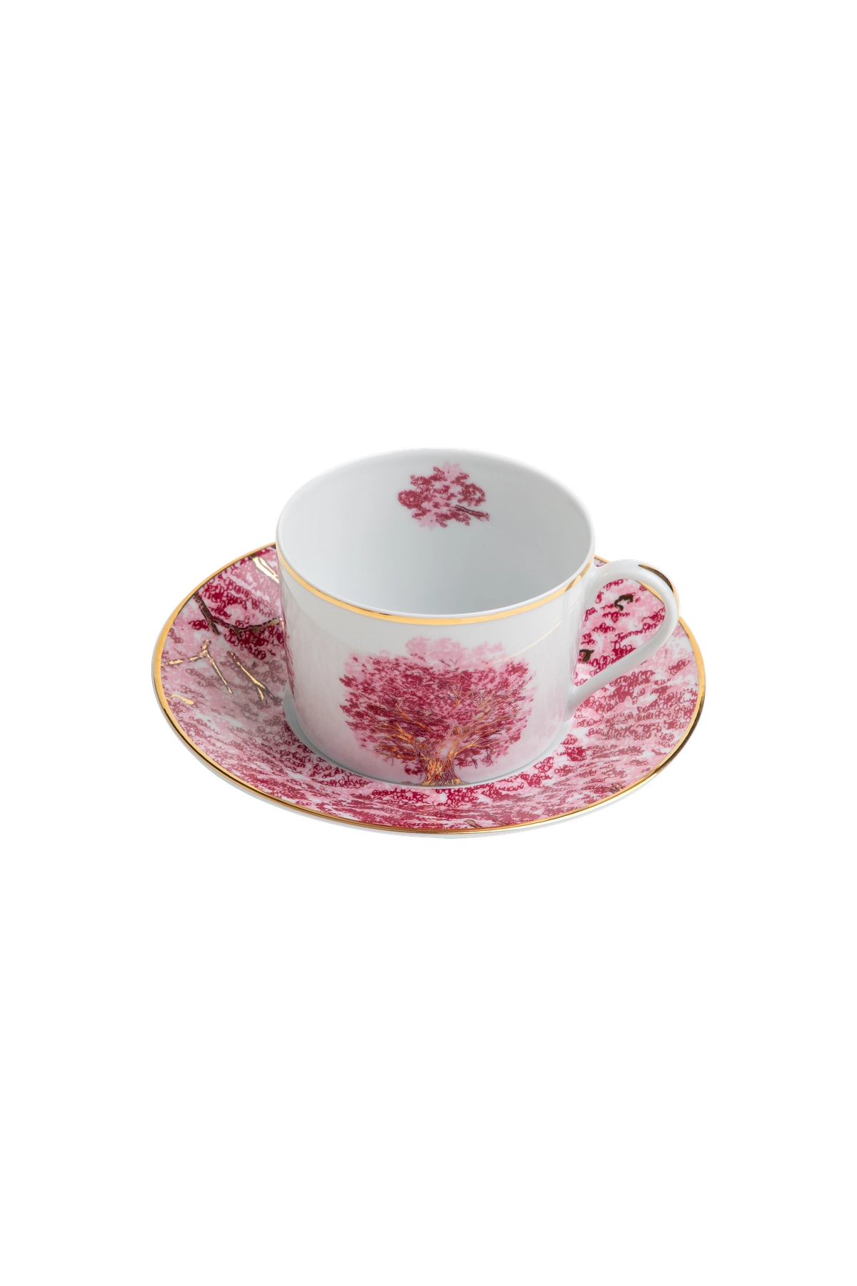 Tea Cup and Saucer Arvores do Brasil (4)