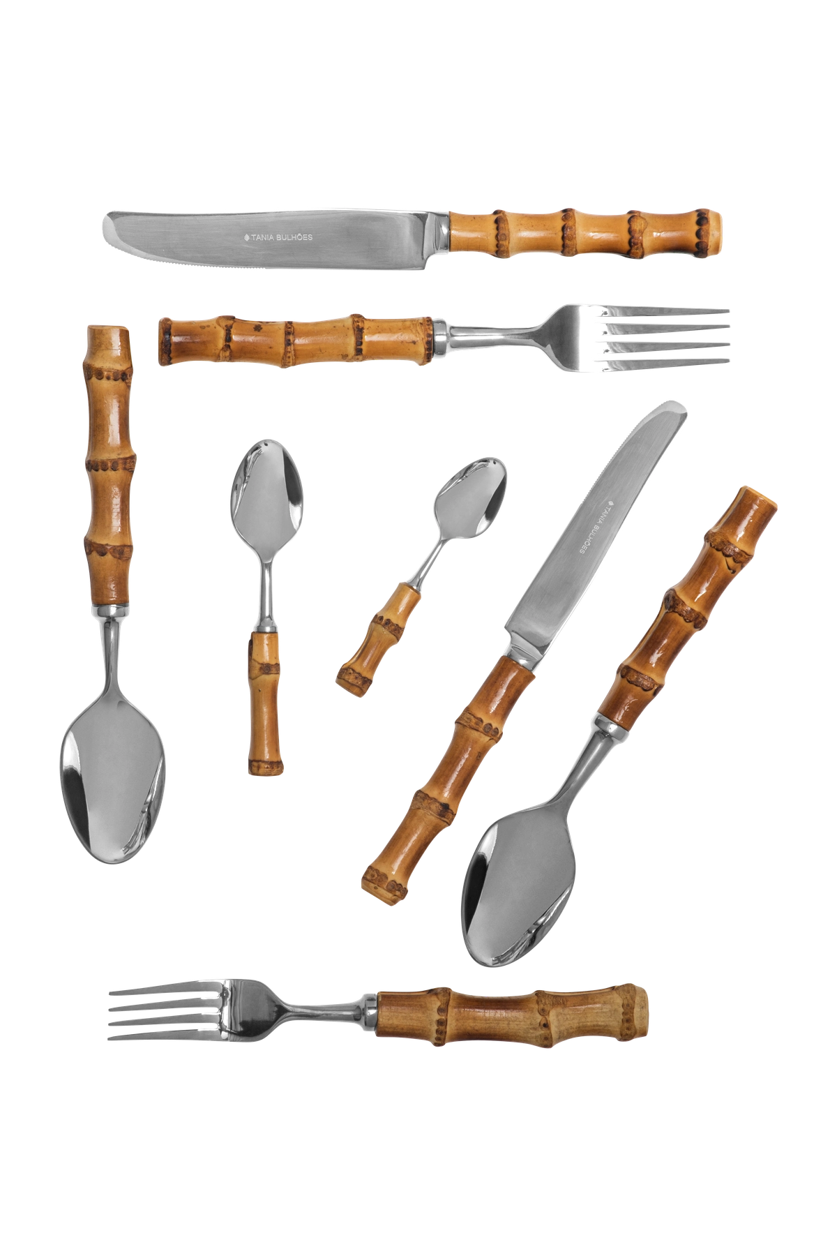 Flatware Angra Stainless Steel Bamboo (8)