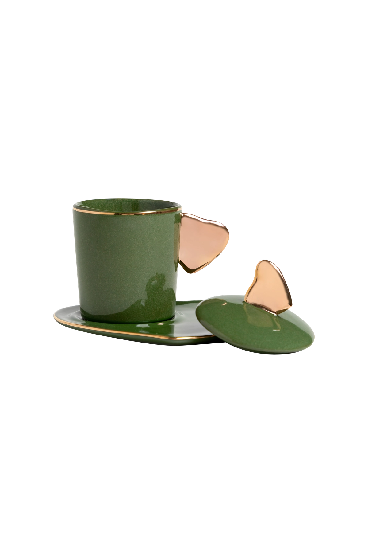 Espresso Cup and Saucer Coracao (4)