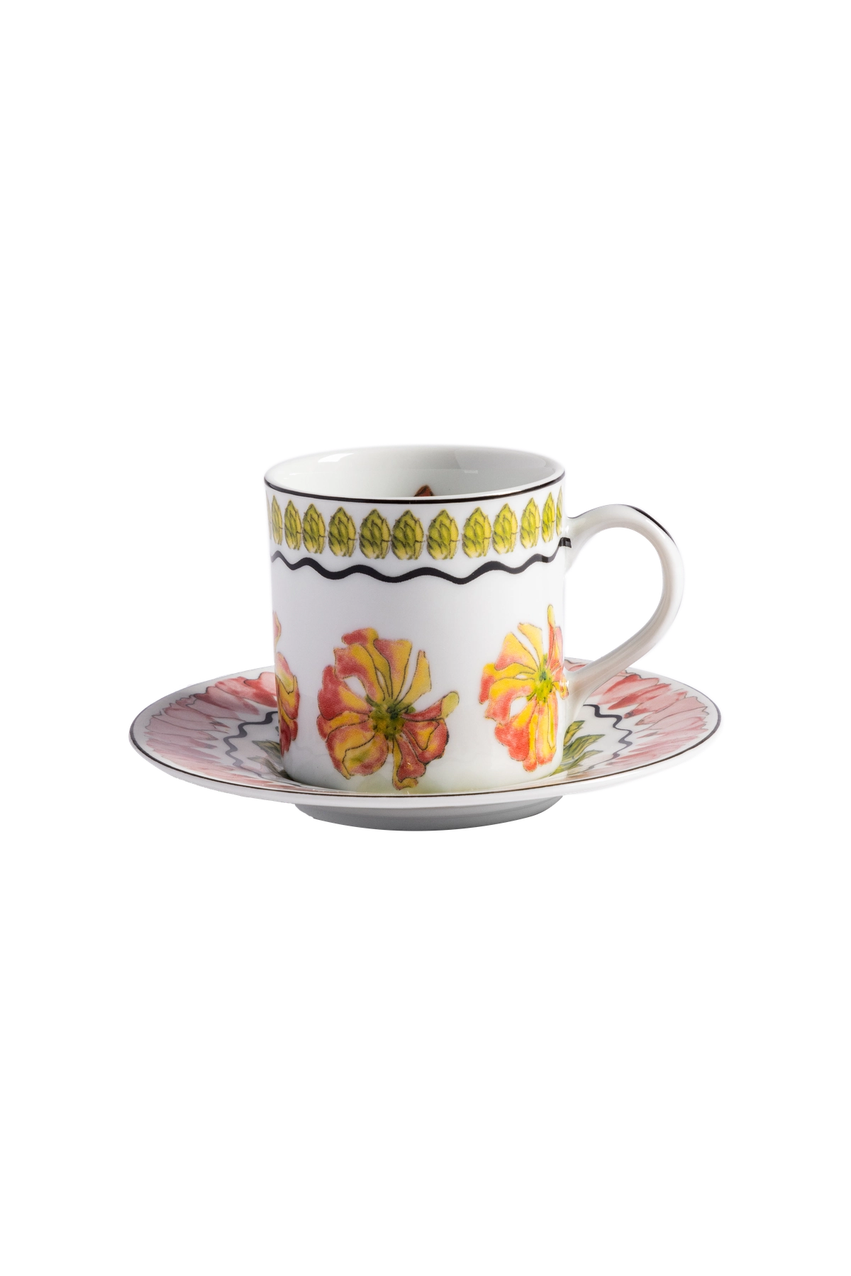 Espresso Cup and Saucer Tropicos (set of 4)