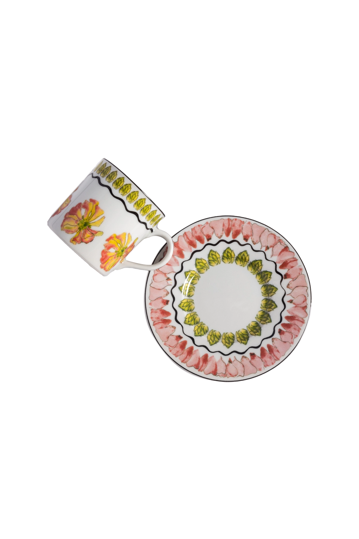 Espresso Cup and Saucer Tropicos (set of 4)