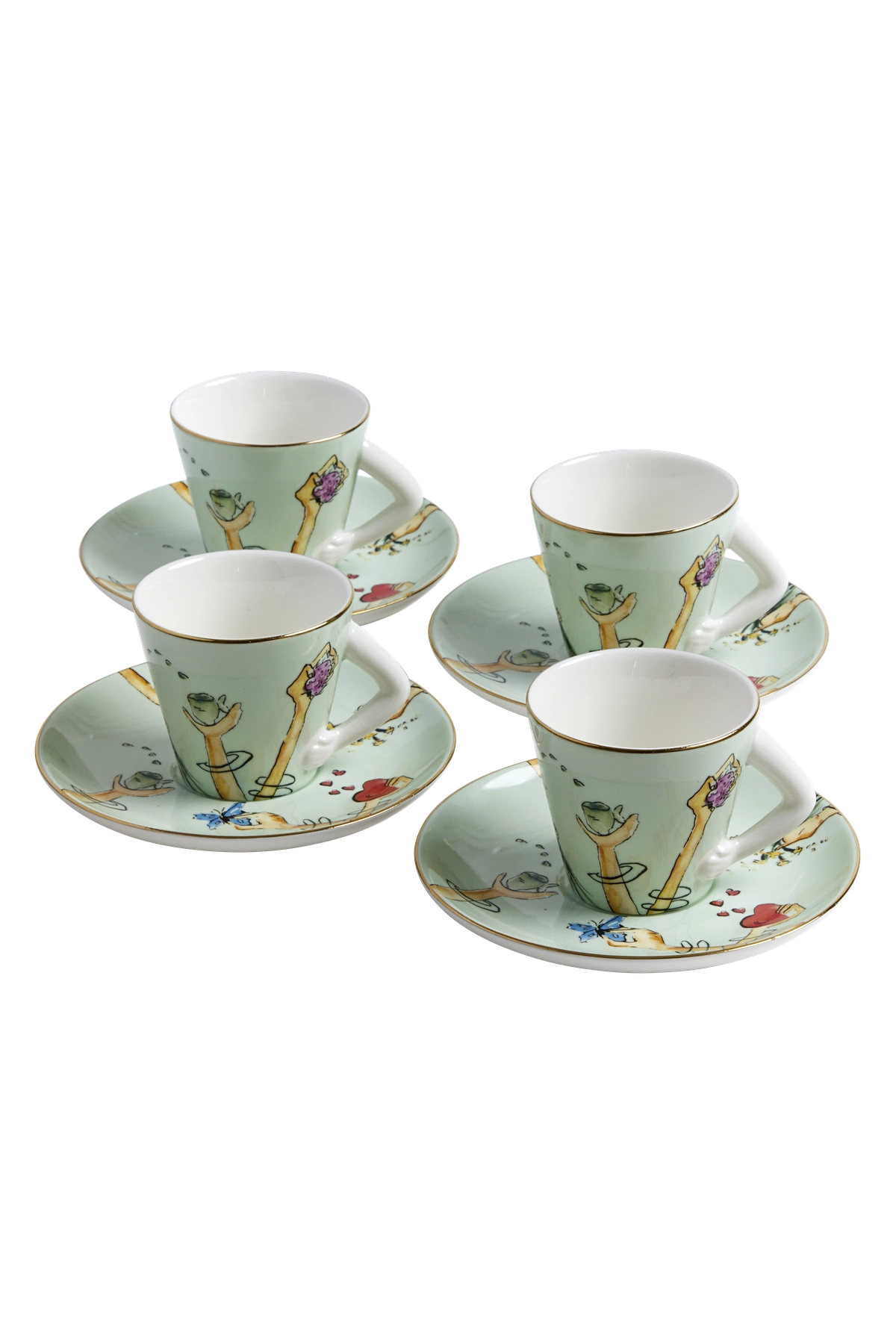 Espresso Cup and Saucer Tesouros (4)