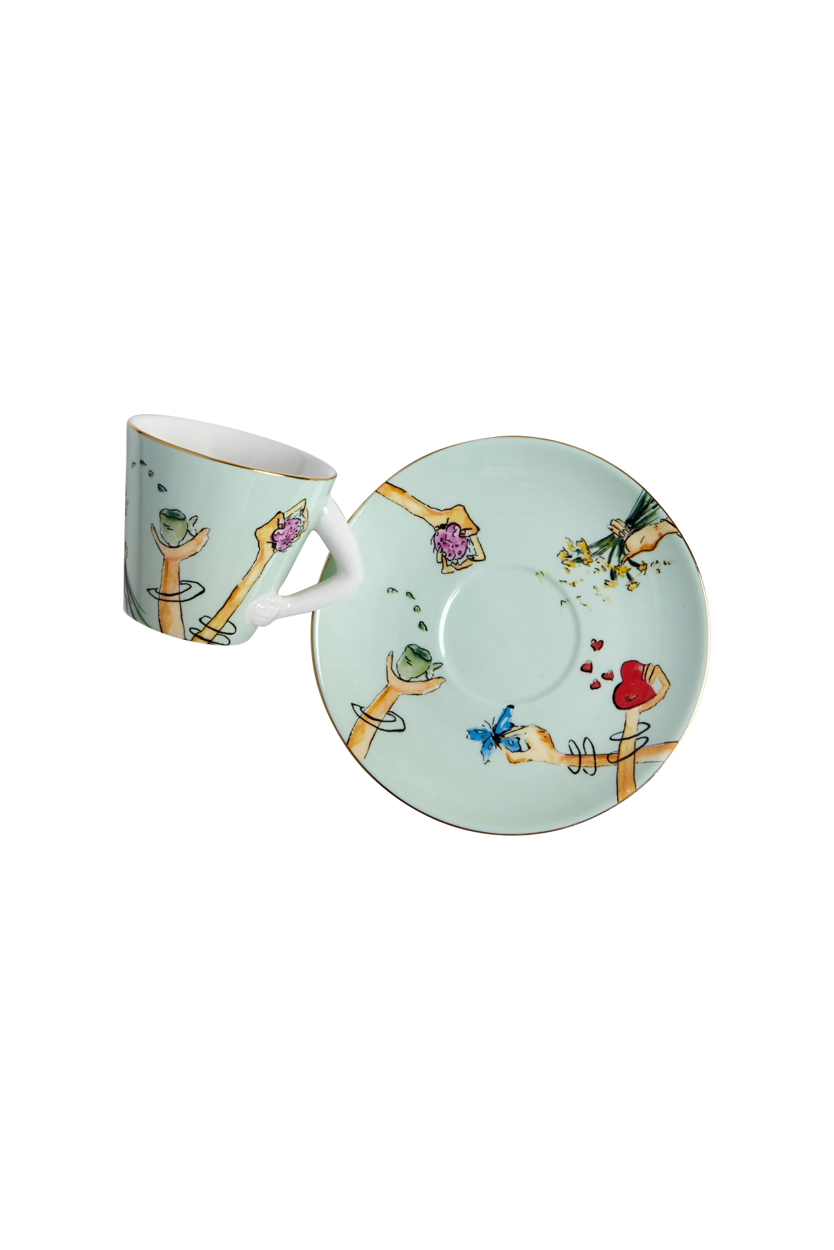 Espresso Cup and Saucer Tesouros (4)