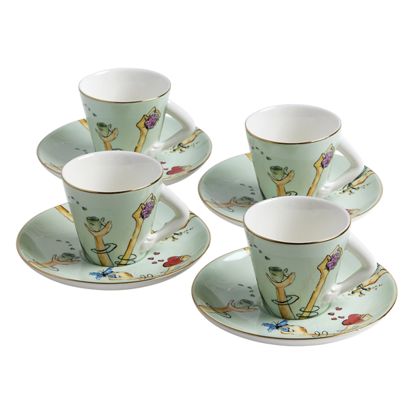 Espresso Cup and Saucer Tesouros (4)