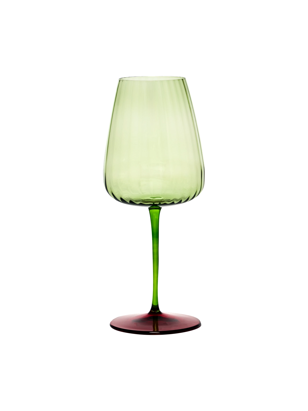 Wine Glass Positano Green