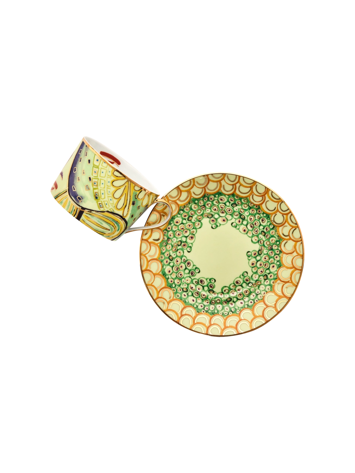 Tea Cup and Saucer Portrait (set of 4)