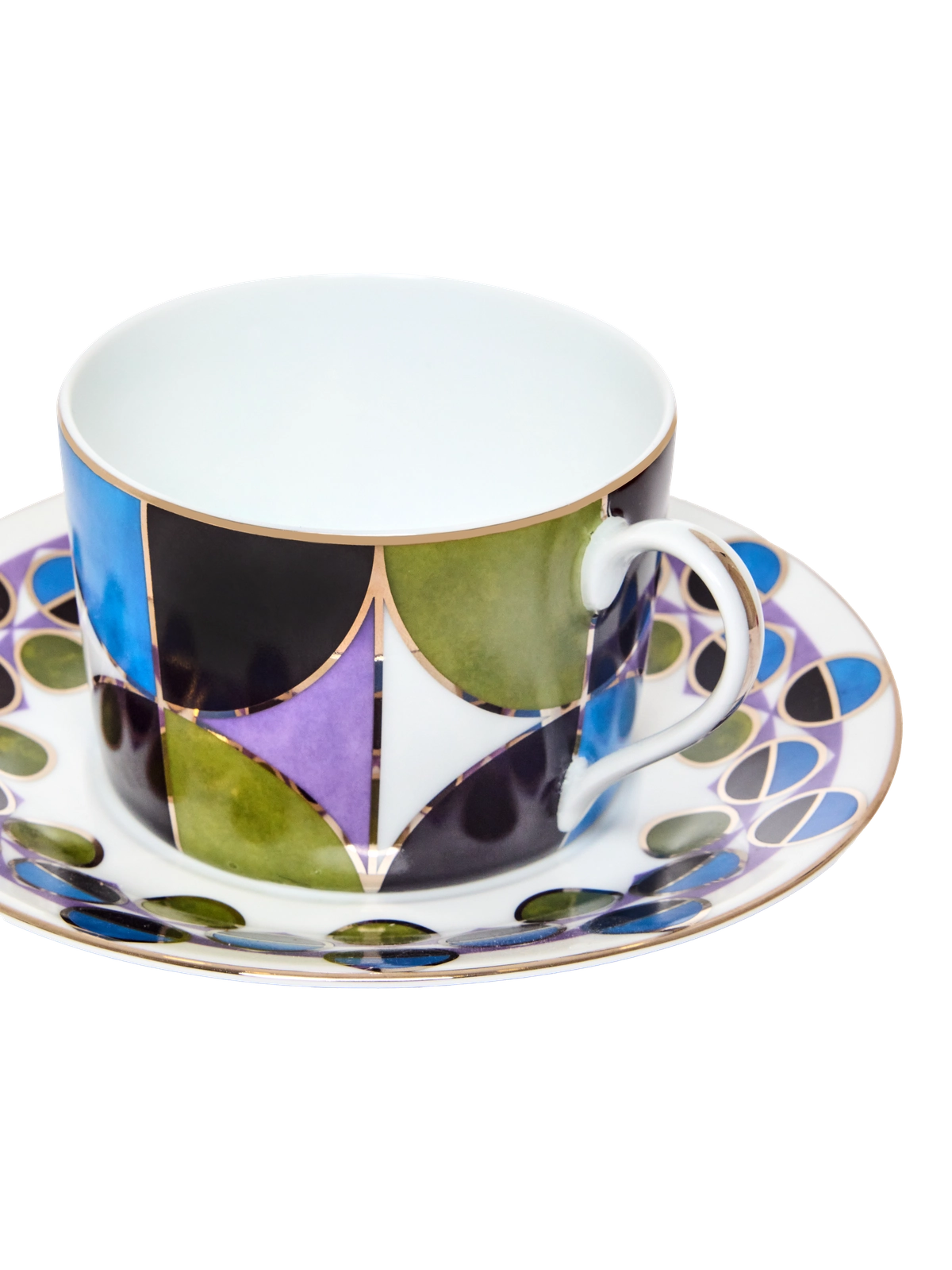 Tea Cup and Saucer Bossa Bleu