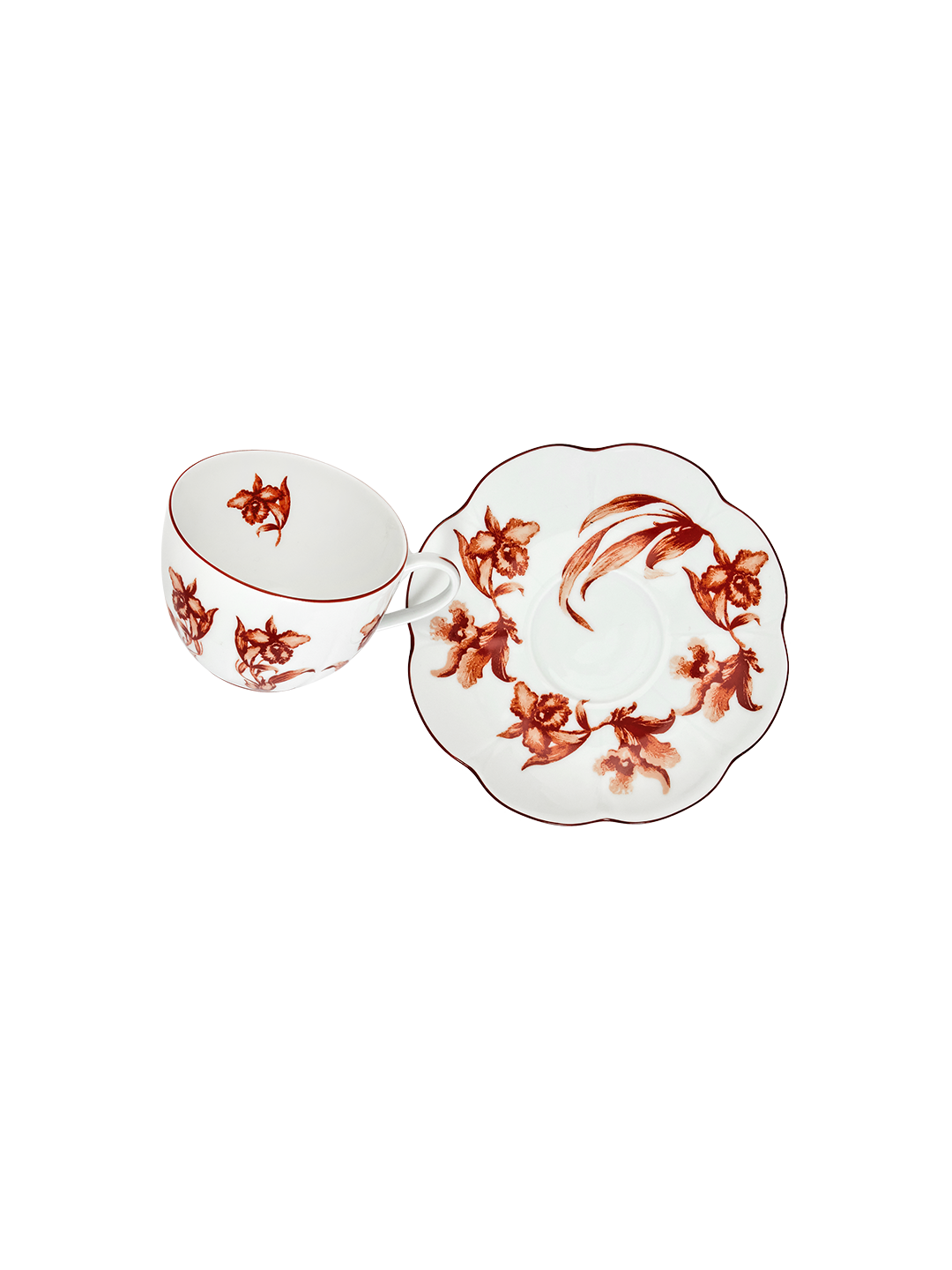 Tea Cup and Saucer Rouge de Fer