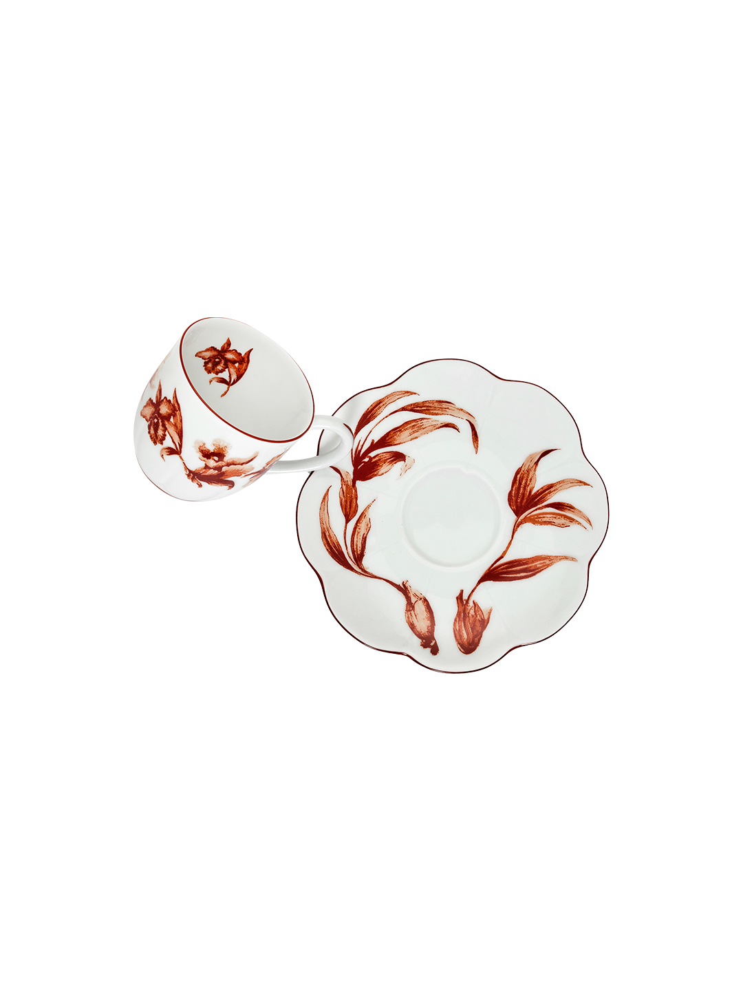 Espresso Cup and Saucer Rouge de Fer