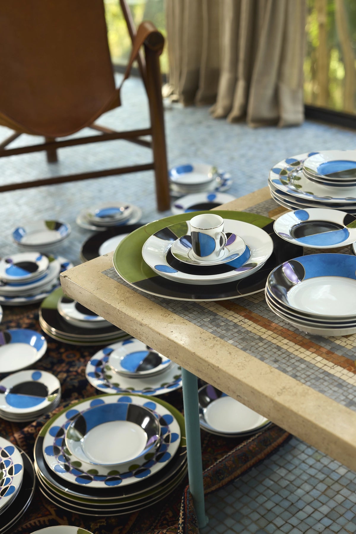 Espresso Cup and Saucer Bossa Bleu