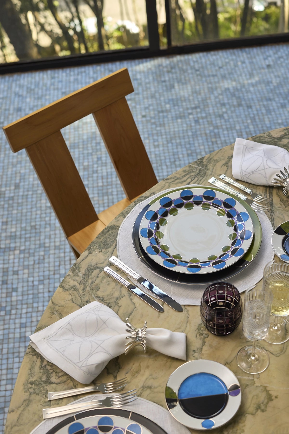 Dinner Plate Bossa Bleu