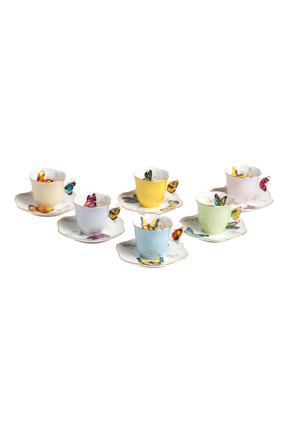 Espresso Cup and Saucer Borboleta (6)