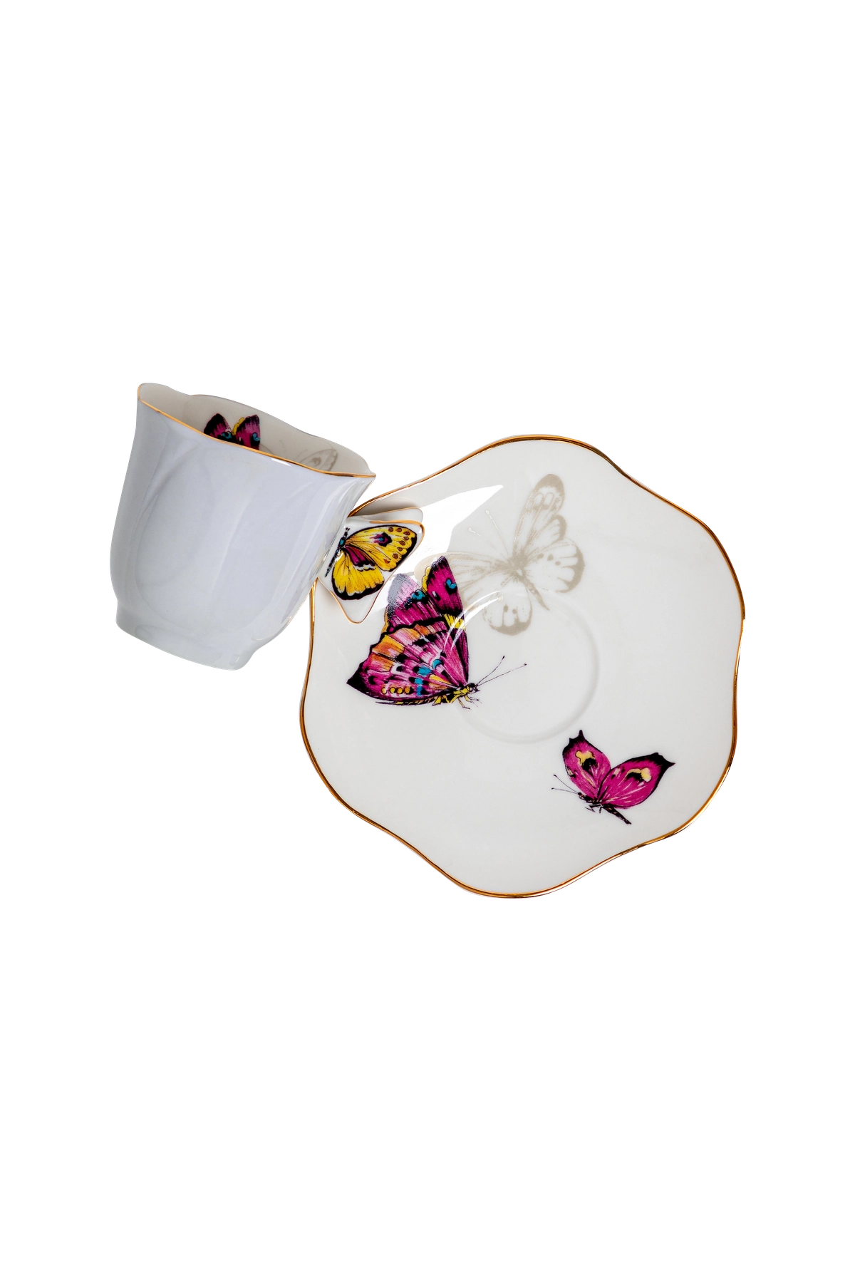 Espresso Cup and Saucer Borboleta (6)
