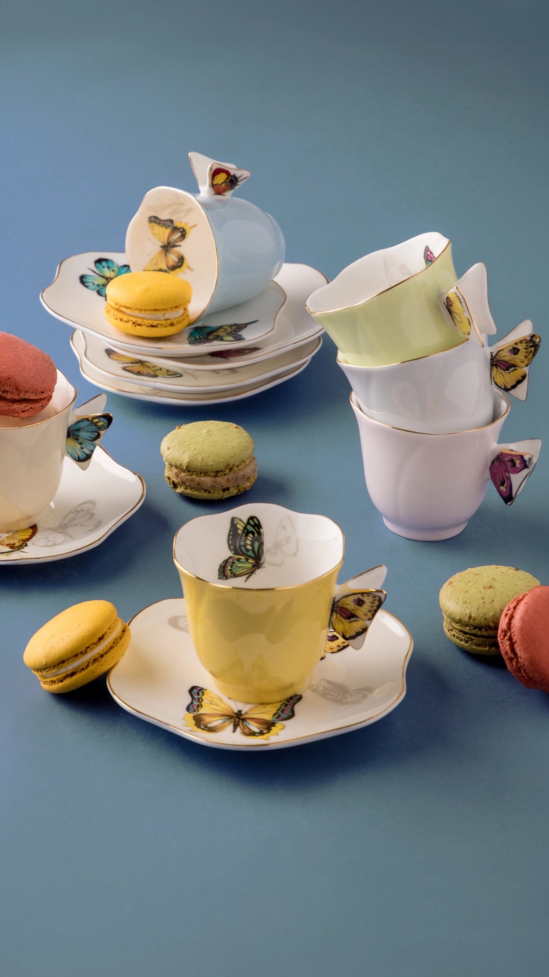 Espresso Cup and Saucer Borboleta (6)