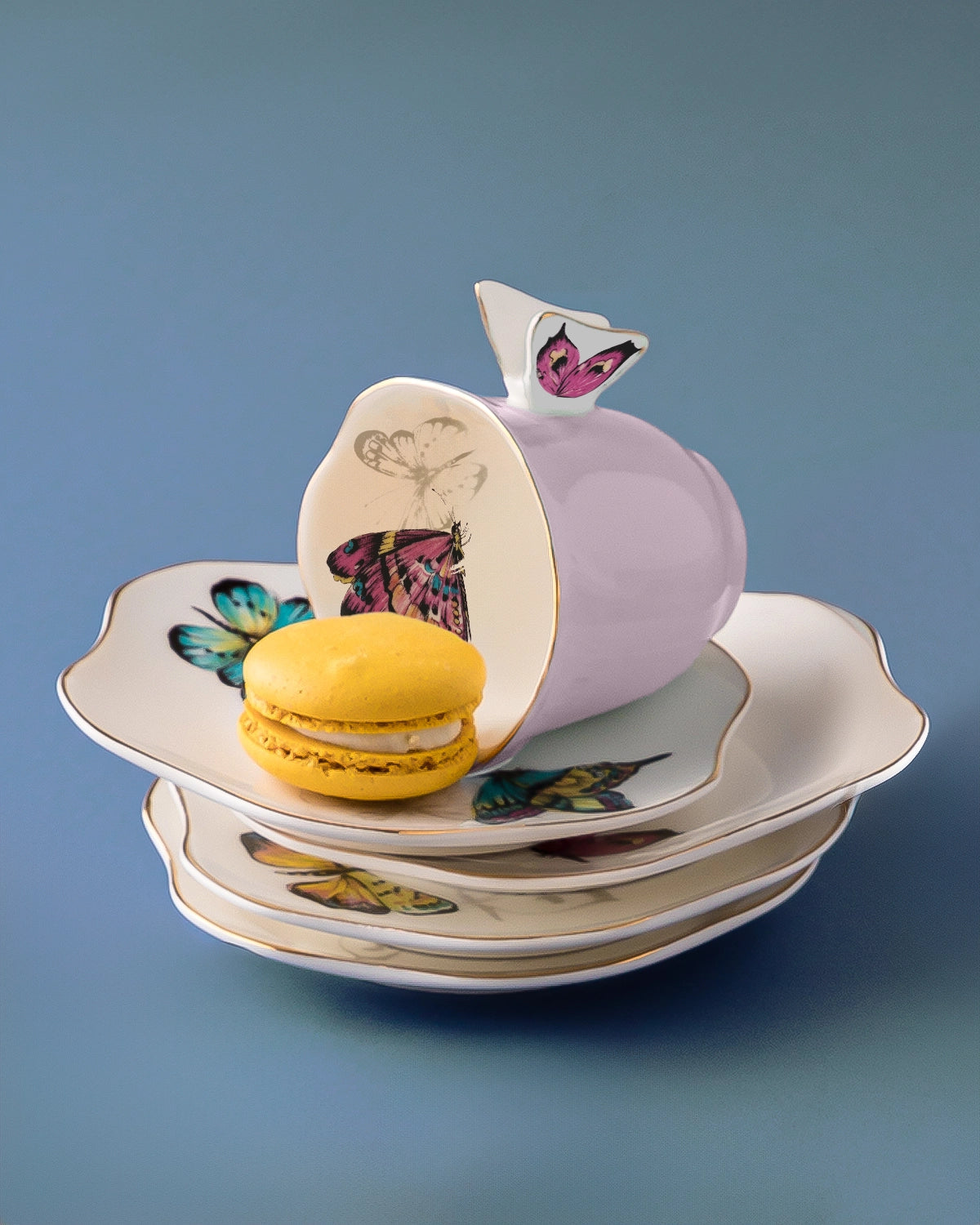 Tea Cup and Saucer Borboleta (4)