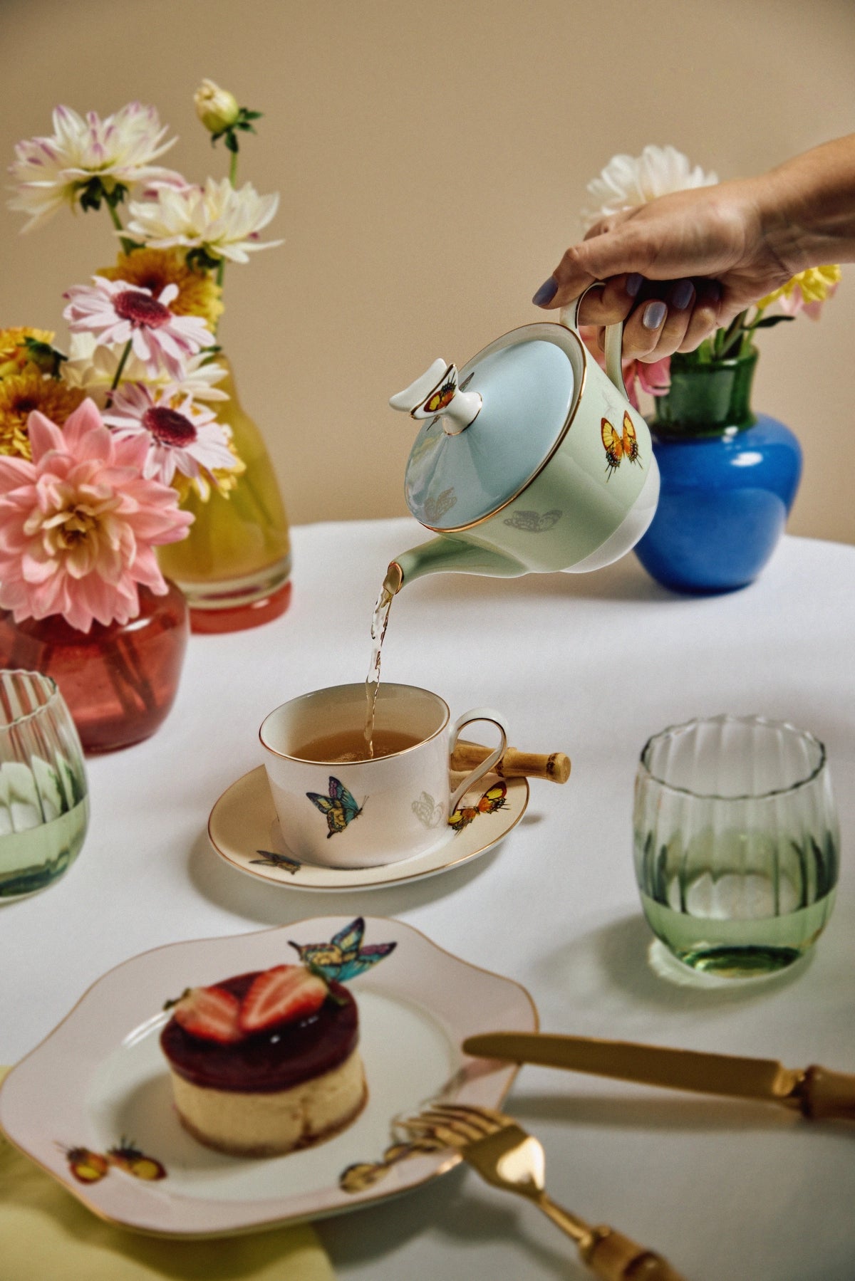 Teapot Borboleta (set of 3)