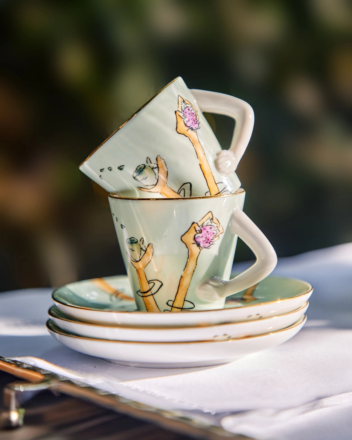Espresso Cup and Saucer Tesouros (4)