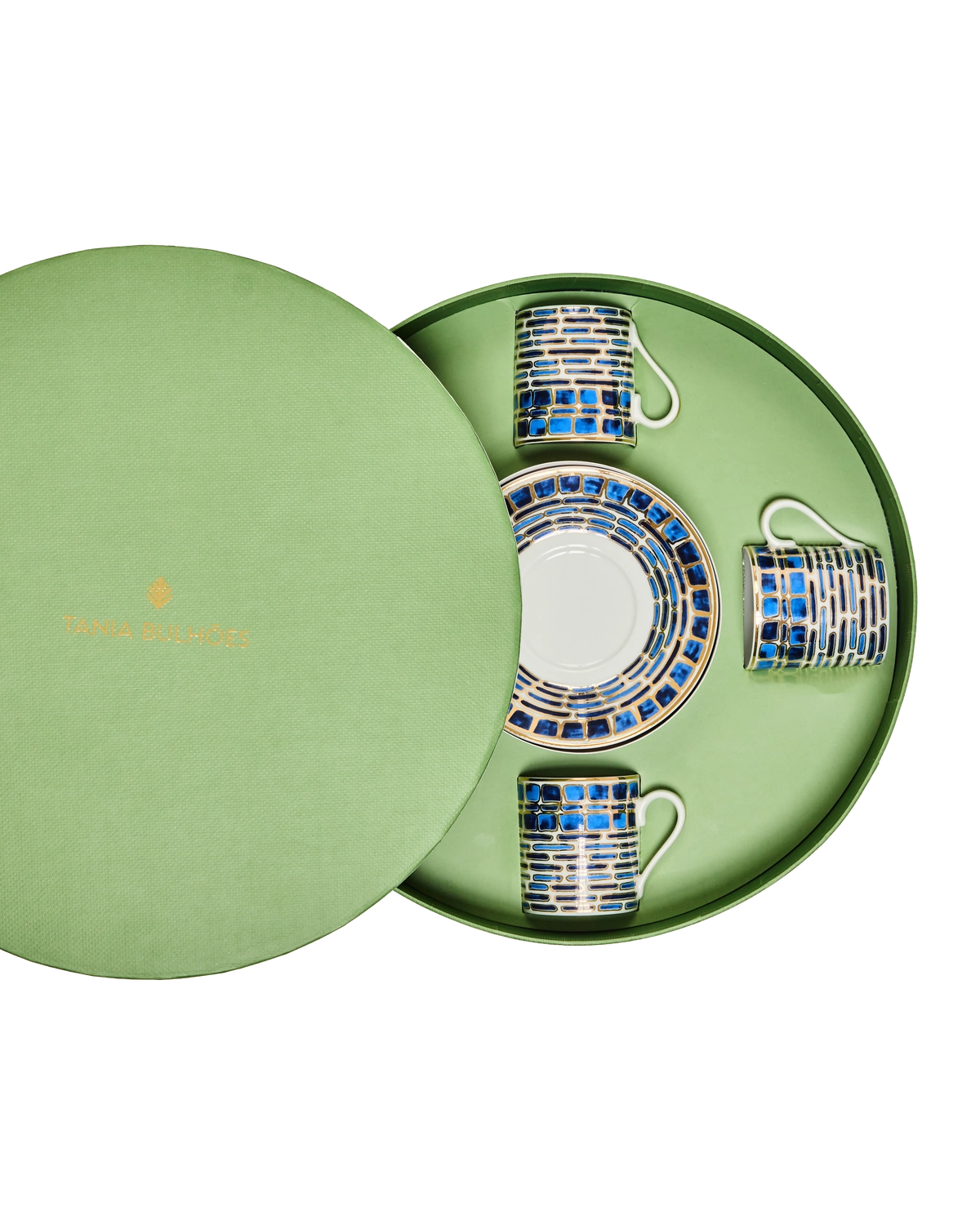 Espresso Cup and Saucer Jade Blue (set of 4)