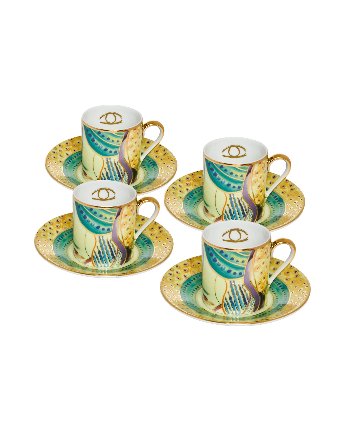 Espresso Cup and Saucer Portrait (set of 4)