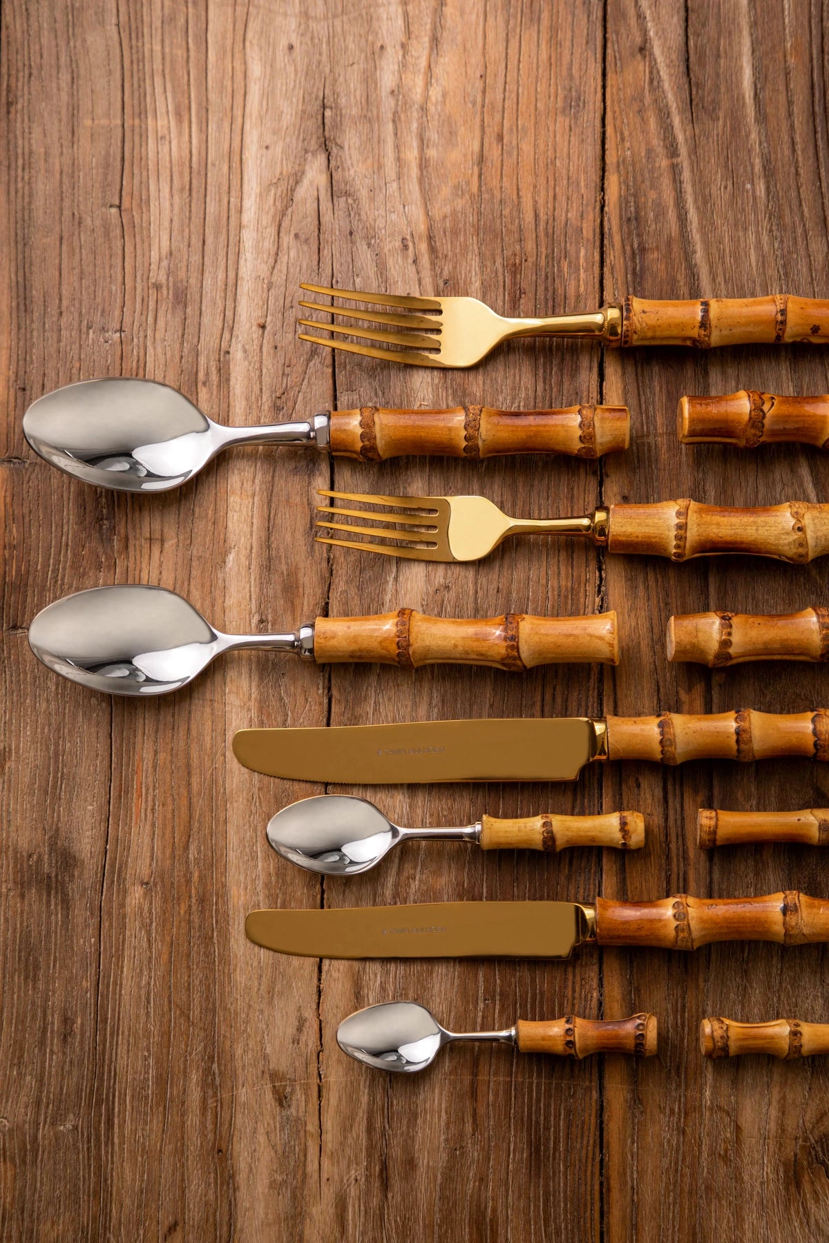 Flatware Angra Stainless Steel Bamboo (8)
