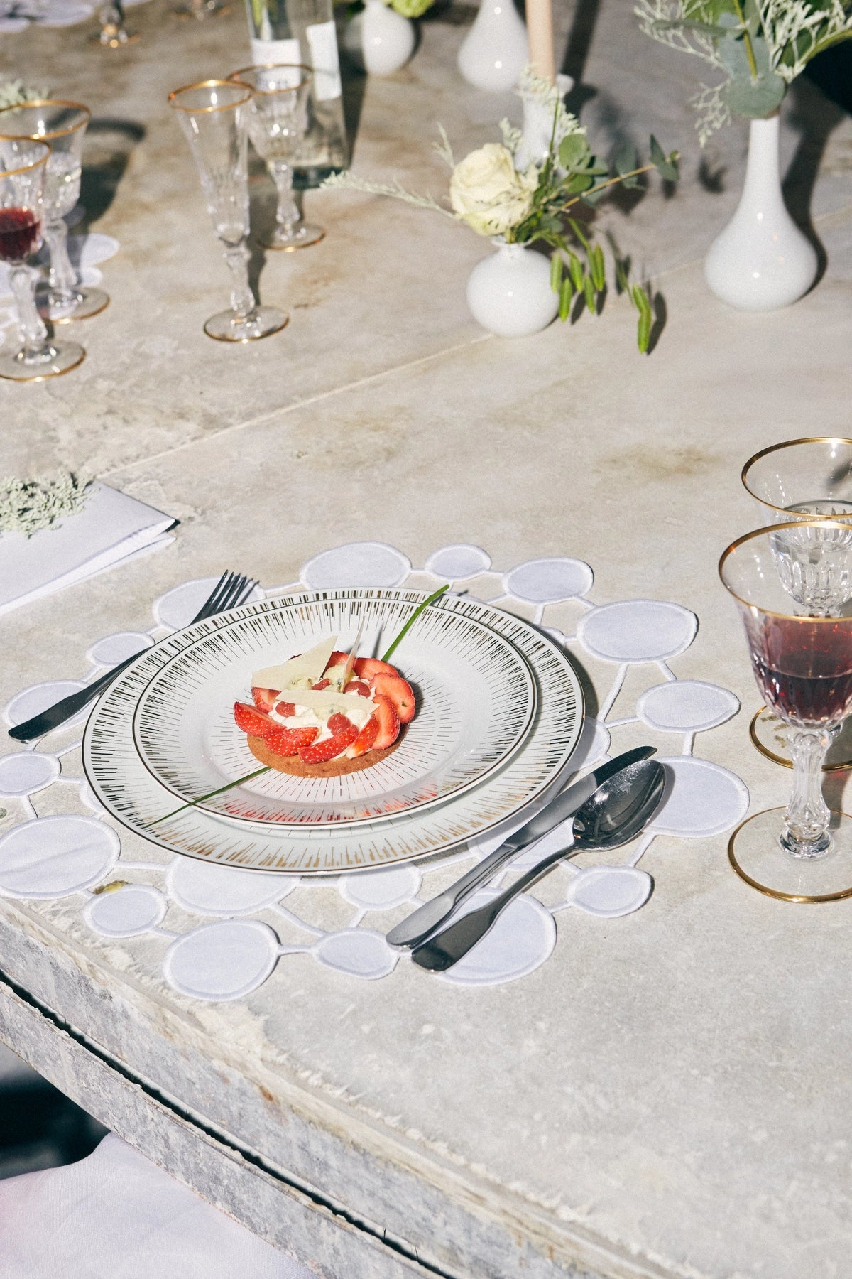 Placemat Esferas White