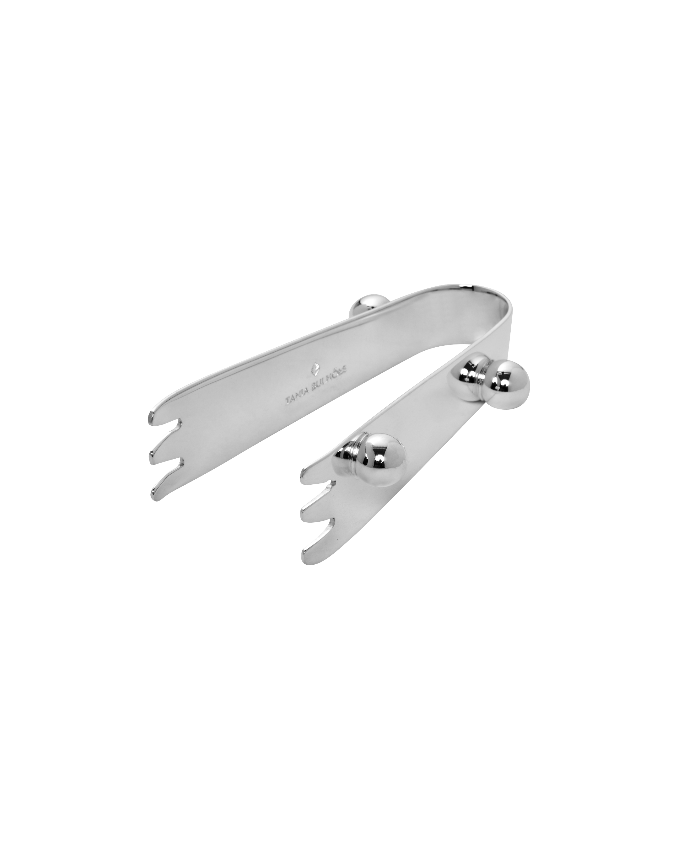 Silver Ice Tongs Esferas