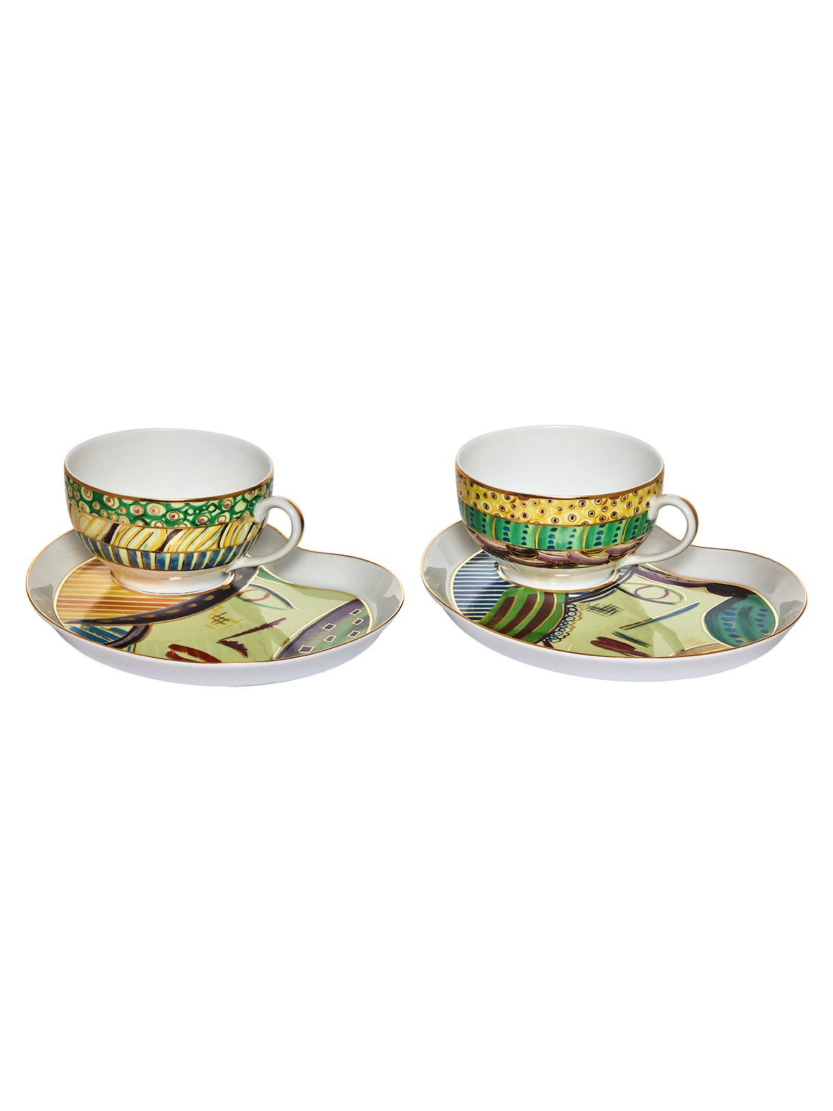 Tea Cup and Petit Four Portrait (set of 2)