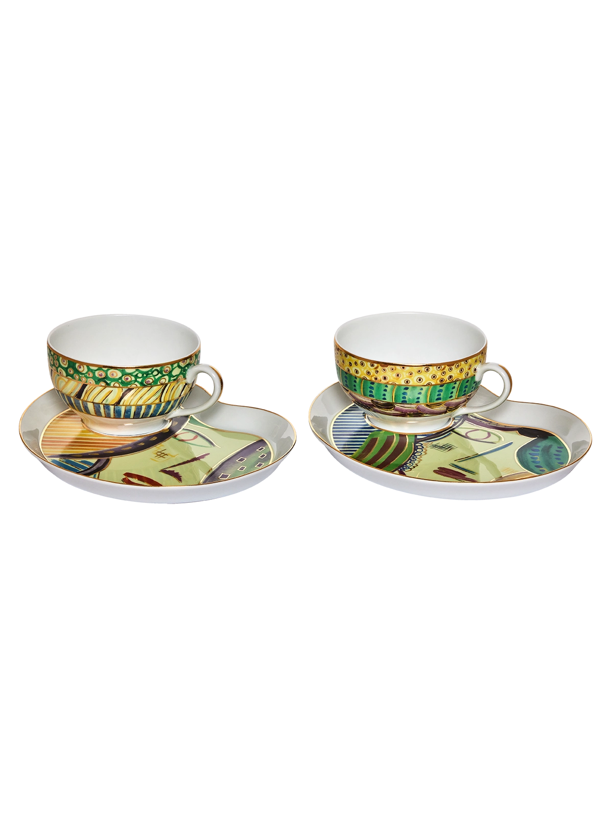 Tea Cup and Petit Four Portrait (set of 2)