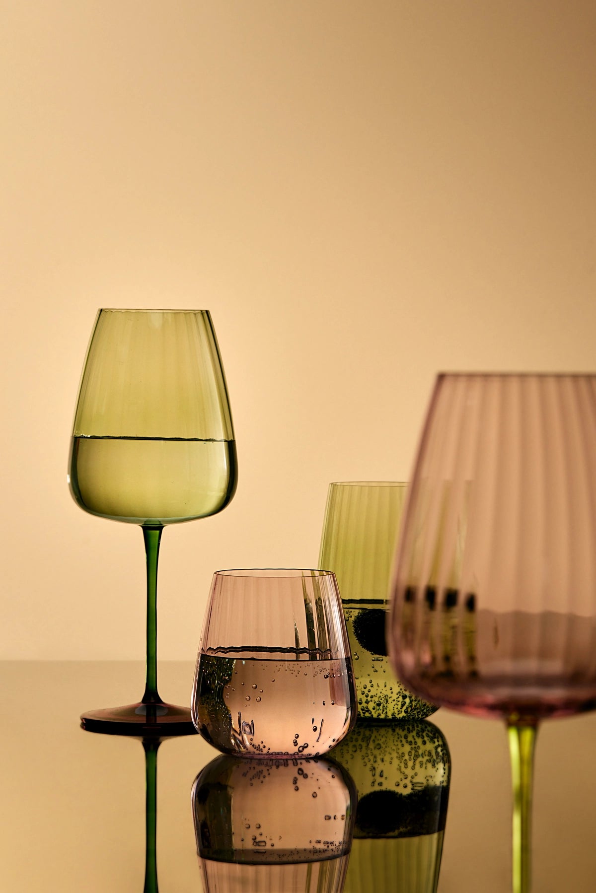 Water Glass Positano Green