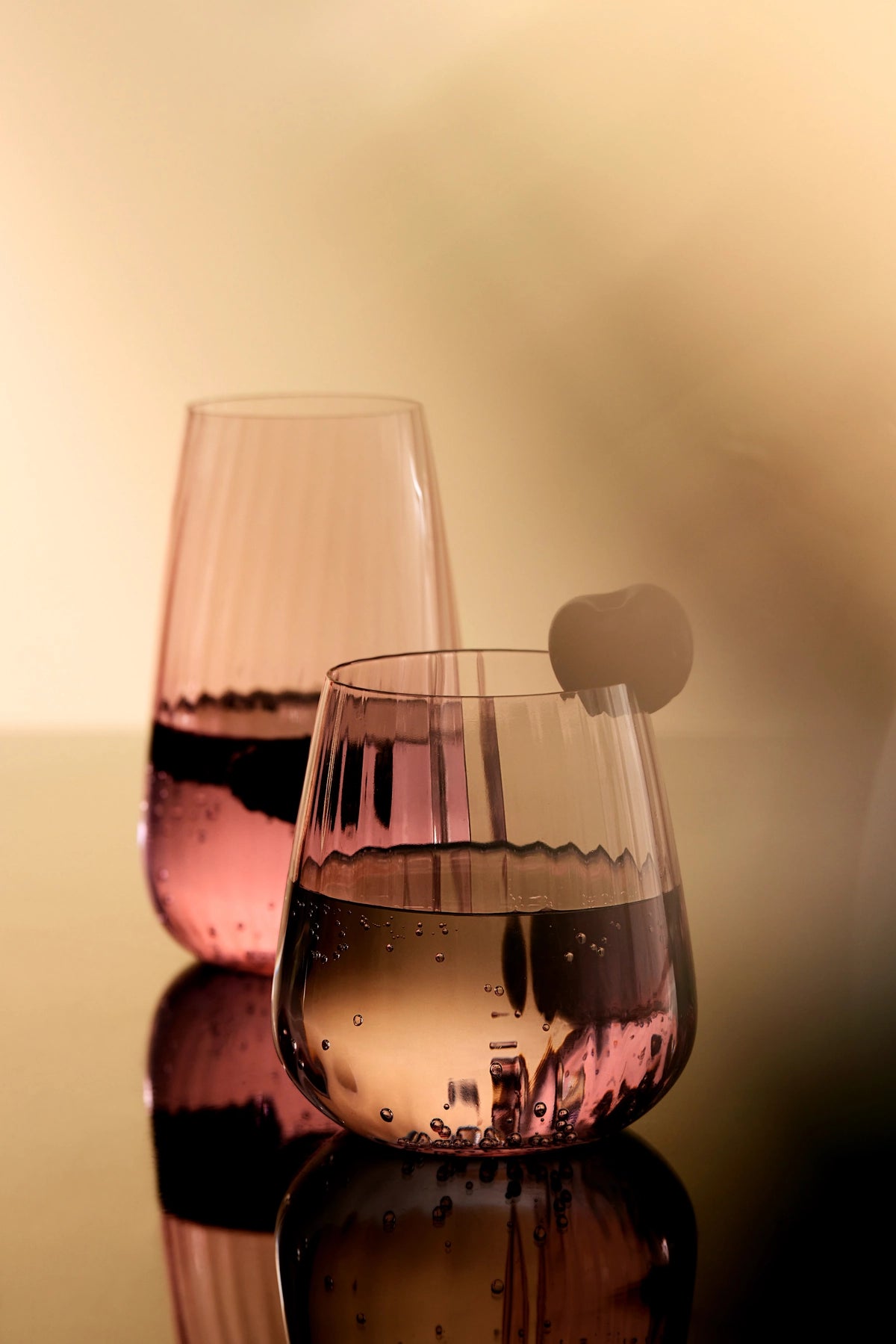 Short Glass Positano Pink