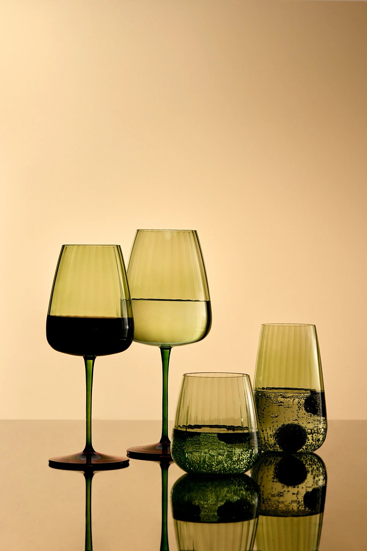 Wine Glass Positano Green