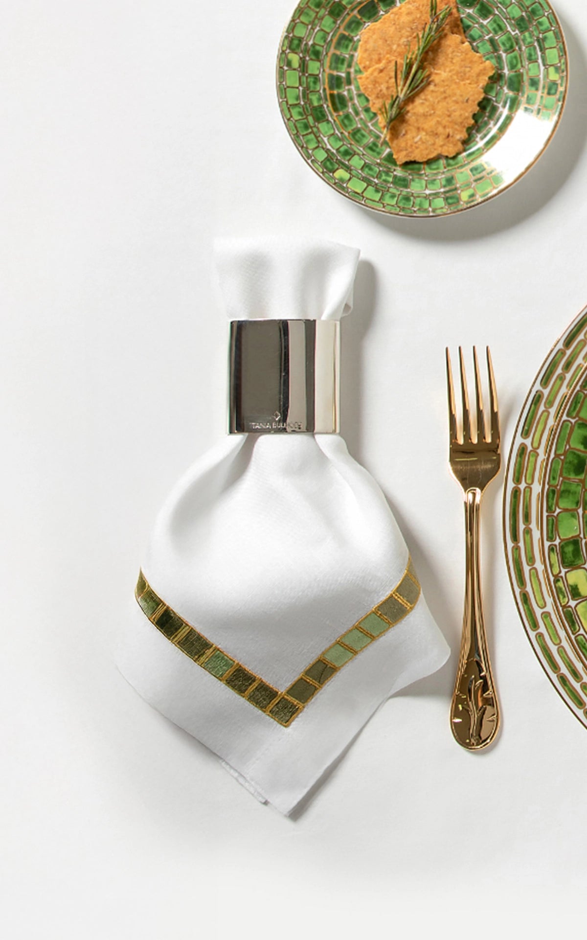 Napkin Mosaico Green