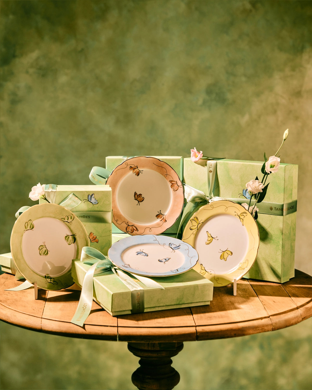 Dessert Plate Borboletas (set of 4) - Tania Bulhões