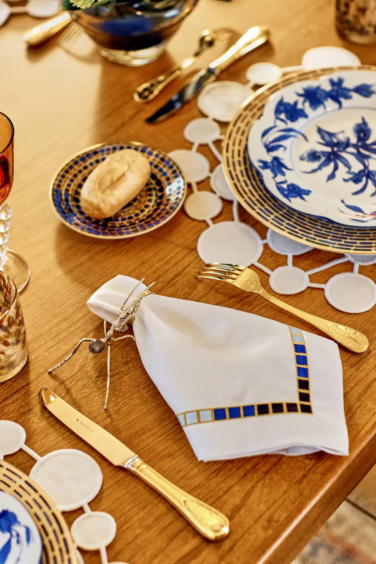 Napkin Mosaico Blue