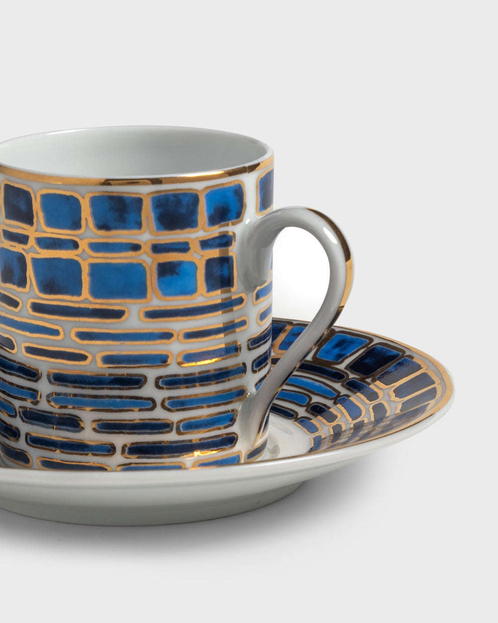 Tania Bulhoes Espresso Cup and Saucer Jade Blue