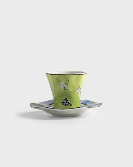 Tania Bulhoes Espresso Cup and Saucer Paraty