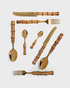 Flatware Angra Gold-Plated Stainless Steel Bamboo (8)