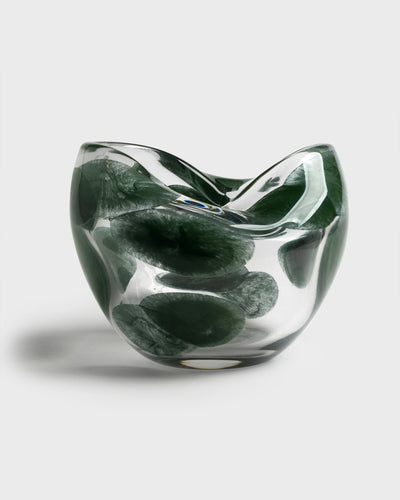 Tania Bulhoes Glass Vase Cielo Green