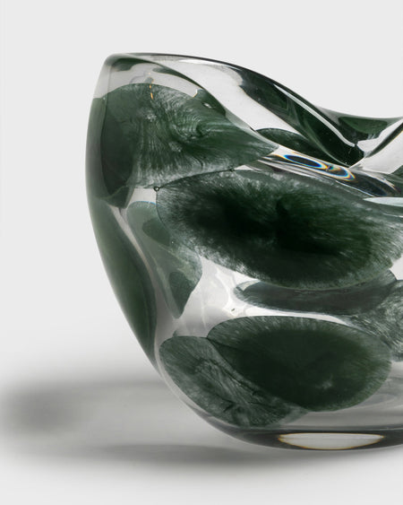 Tania Bulhoes Glass Vase Cielo Green