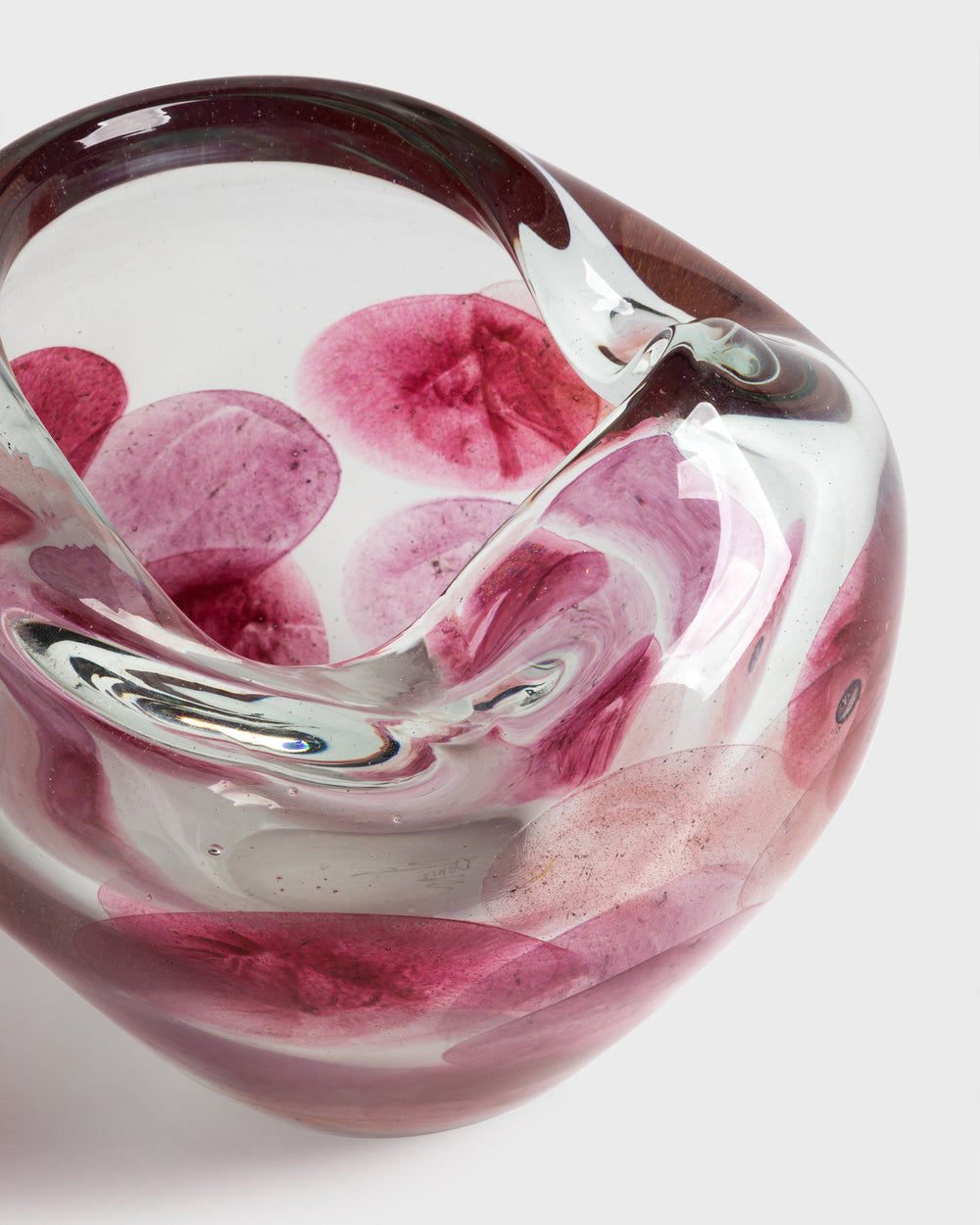 Tania Bulhoes Glass Vase Cielo Magenta