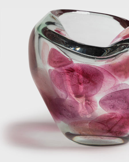 Tania Bulhoes Glass Vase Cielo Magenta