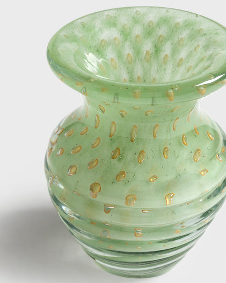 Tania Bulhoes Glass Vase Cremona Green Celadon Small