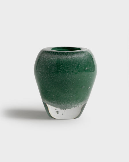 Tania Bulhoes Glass Vase Stellato Green