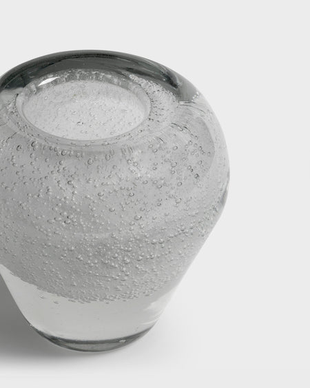Tania Bulhoes Glass Vase Stellato White