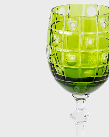Tania Bulhoes Liquor Glass Jacaranda Green