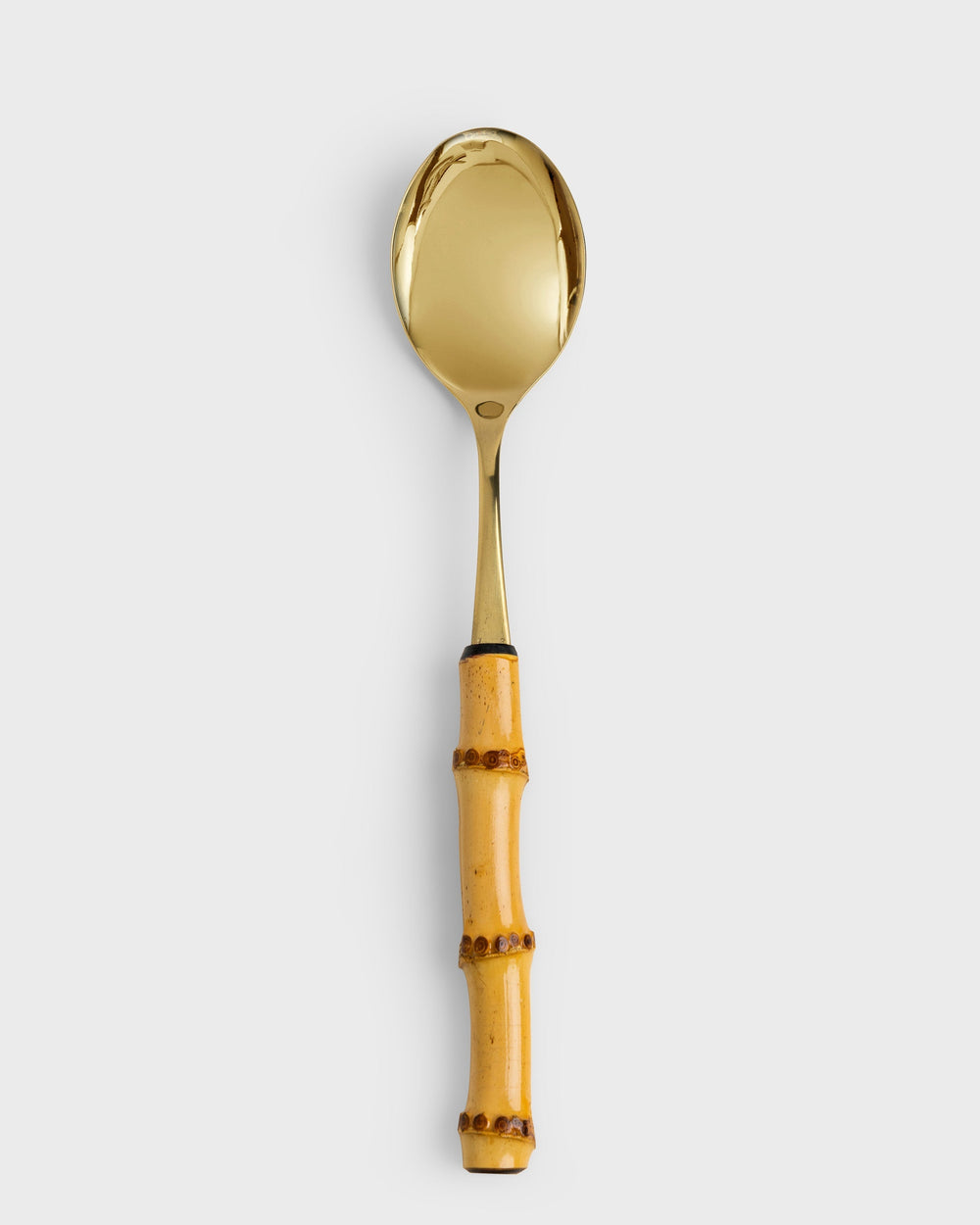 Tania Bulhoes Serving Spoon Angra Gold-Plated Stainless Steel Bamboo