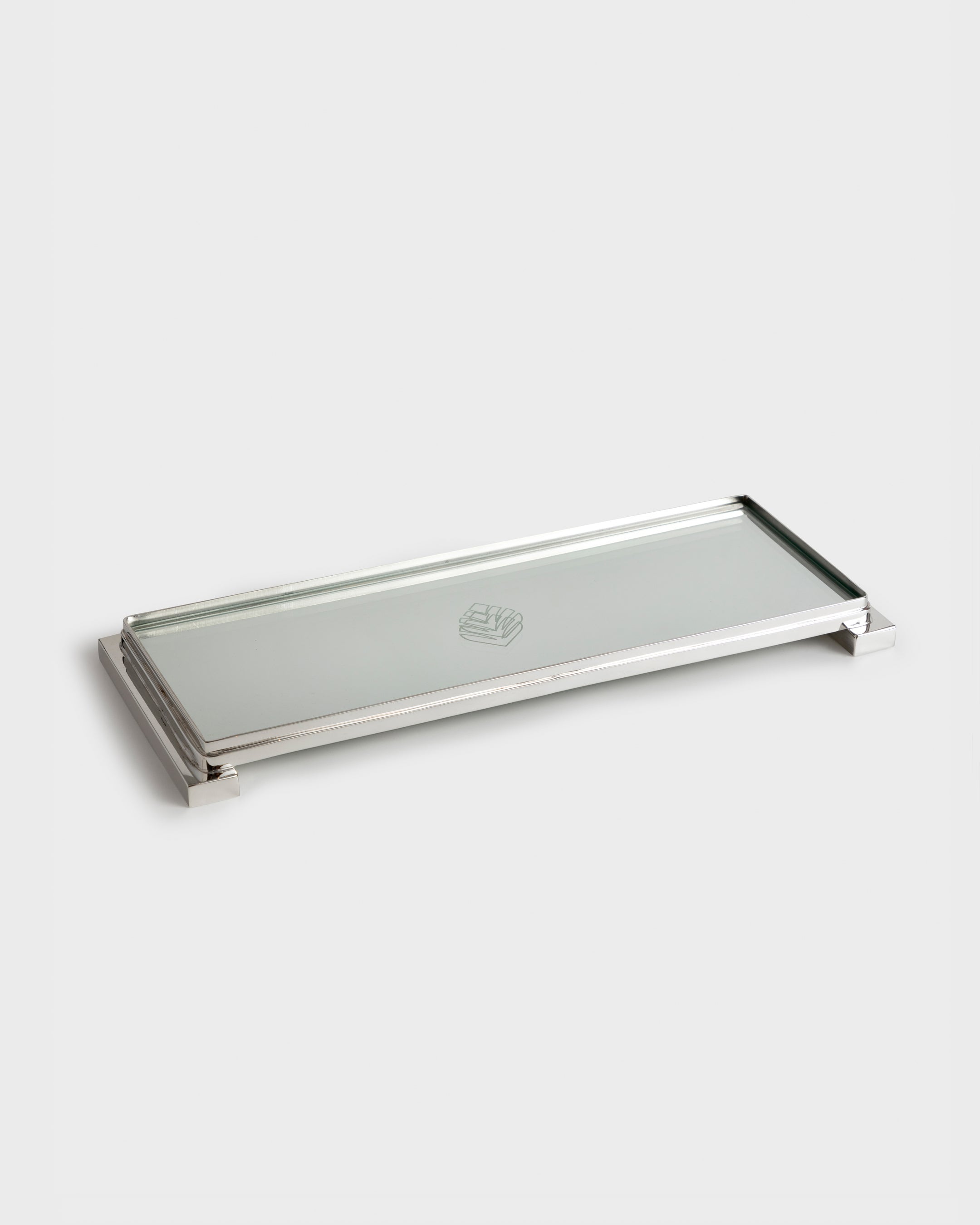 Silver Bath Tray Tania Bulhoes Large - Tania Bulhões